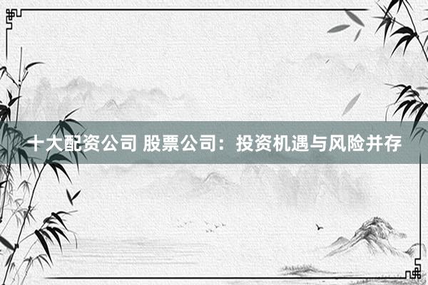 十大配资公司 股票公司：投资机遇与风险并存
