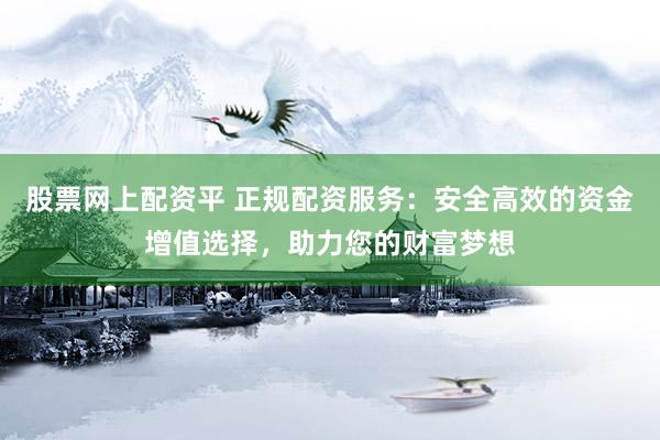 股票网上配资平 正规配资服务：安全高效的资金增值选择，助力您的财富梦想