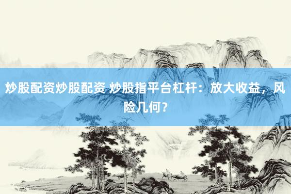 炒股配资炒股配资 炒股指平台杠杆：放大收益，风险几何？