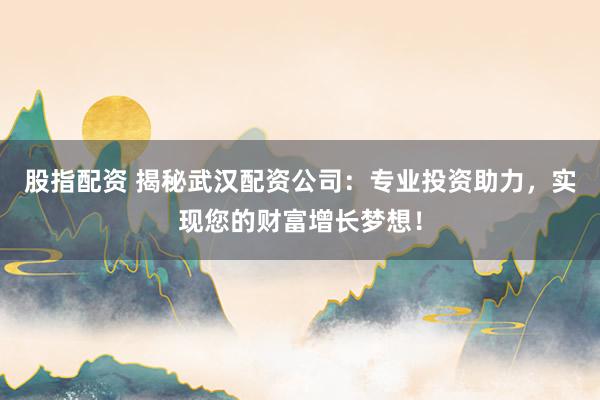 股指配资 揭秘武汉配资公司：专业投资助力，实现您的财富增长梦想！