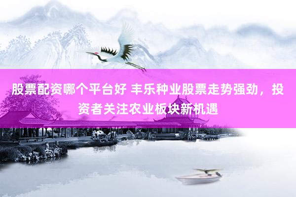 股票配资哪个平台好 丰乐种业股票走势强劲，投资者关注农业板块新机遇