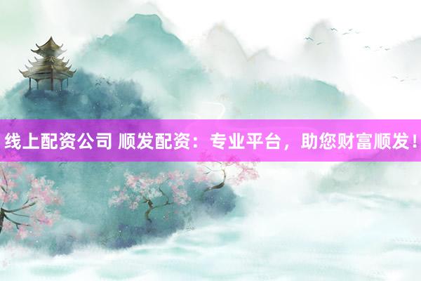 线上配资公司 顺发配资:专业平台,助您财富顺发!